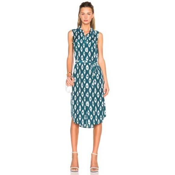 Equipment Dresses & Skirts - EQUIPMENT FEMME Tegan Ikat Silk Shirtdress sz. M